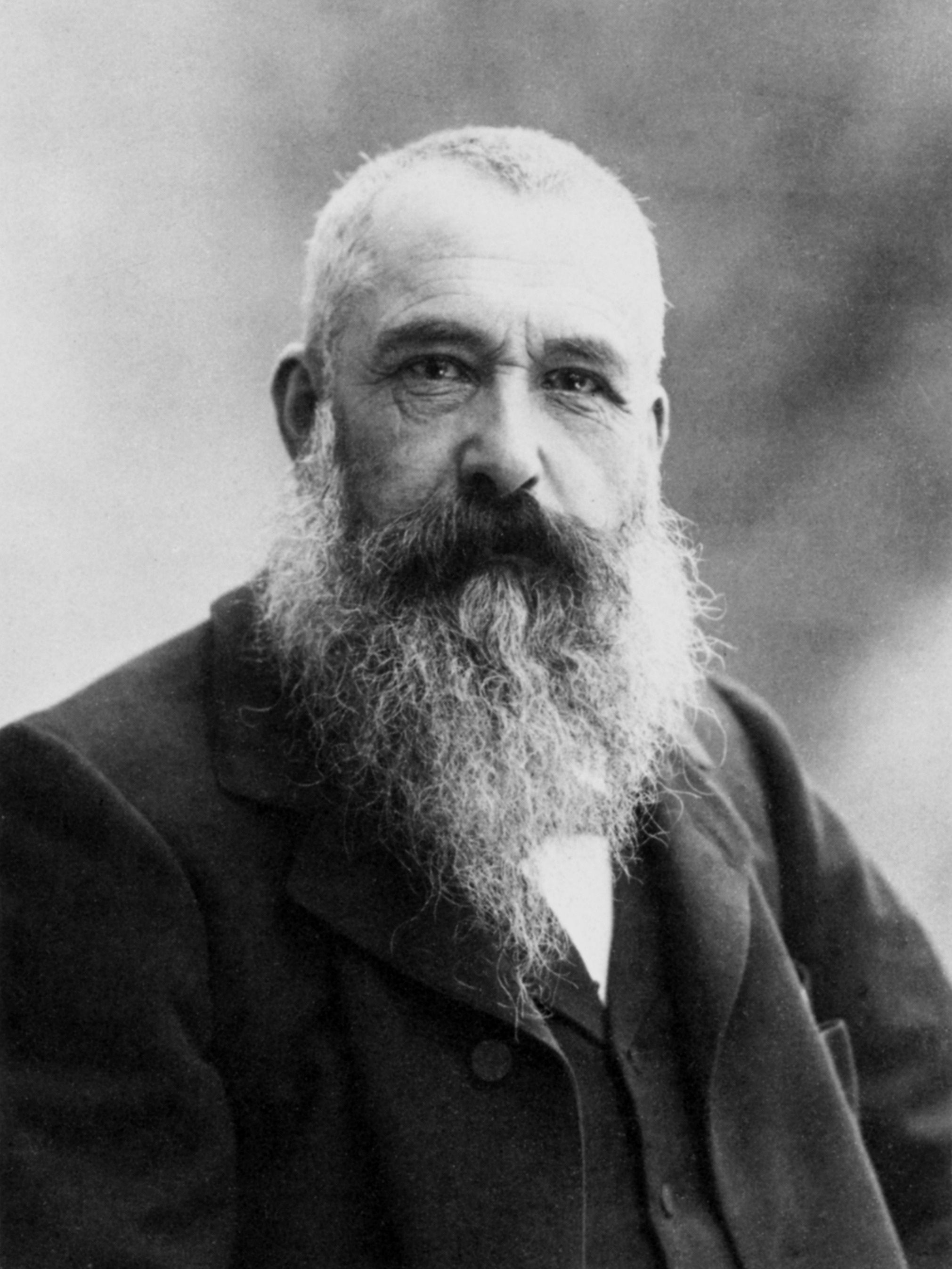 photographie de Monet en noir et blanc 1899